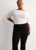 Responsible, Black Legging with Side Shirring