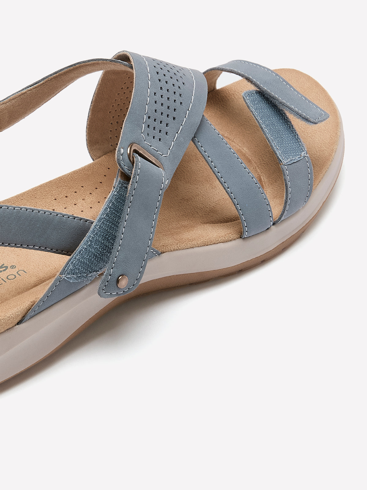 Wide Width, Nubuck Maelynn Gem Strappy Sandal - Clarks