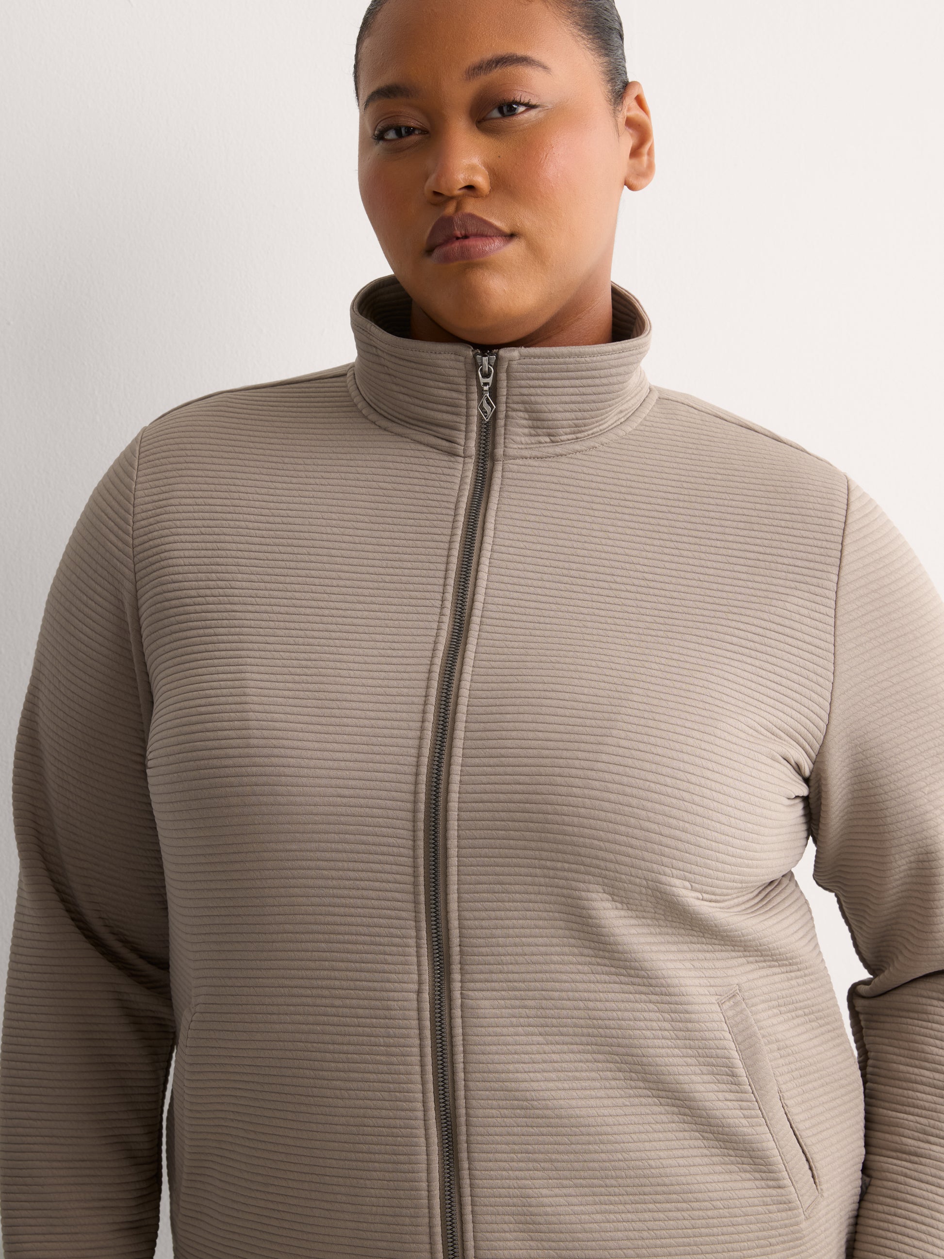 Go Walk Shine Rib Knit Jacket - Skechers