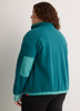 Short Polar Fleece Jacket with Contrast Trim - Active Zone