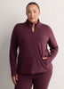 Responsible, Double Knit Mock-Neck Zipper Jacket - Active Zone