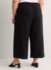 Woven Wide-Leg Slip-On Cropped Pant