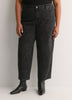Printed Black High-Rise Barrel-Leg Jeans - d/C jeans