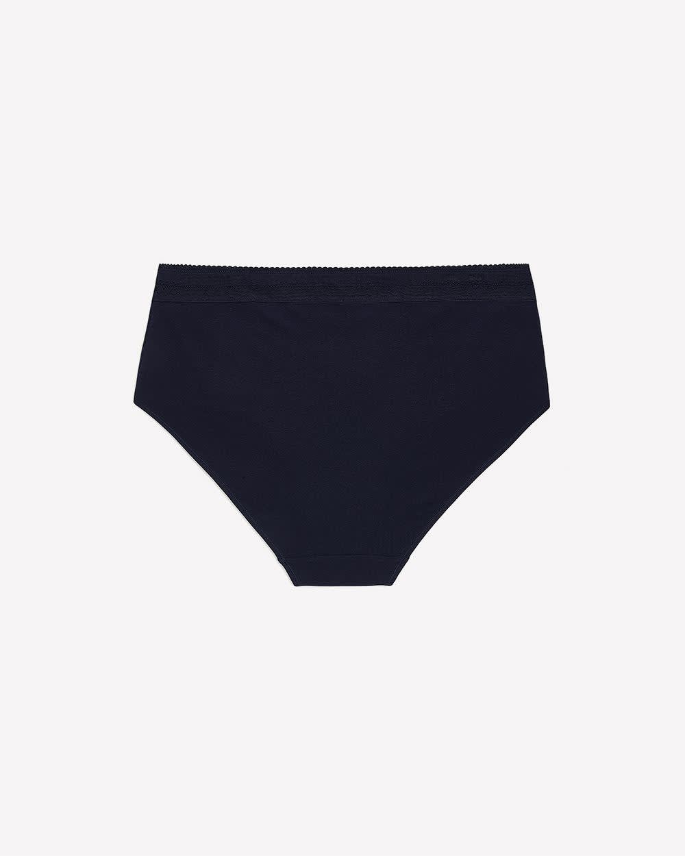 Cotton Blend Brief with Wide Lace Elastic - ti Voglio