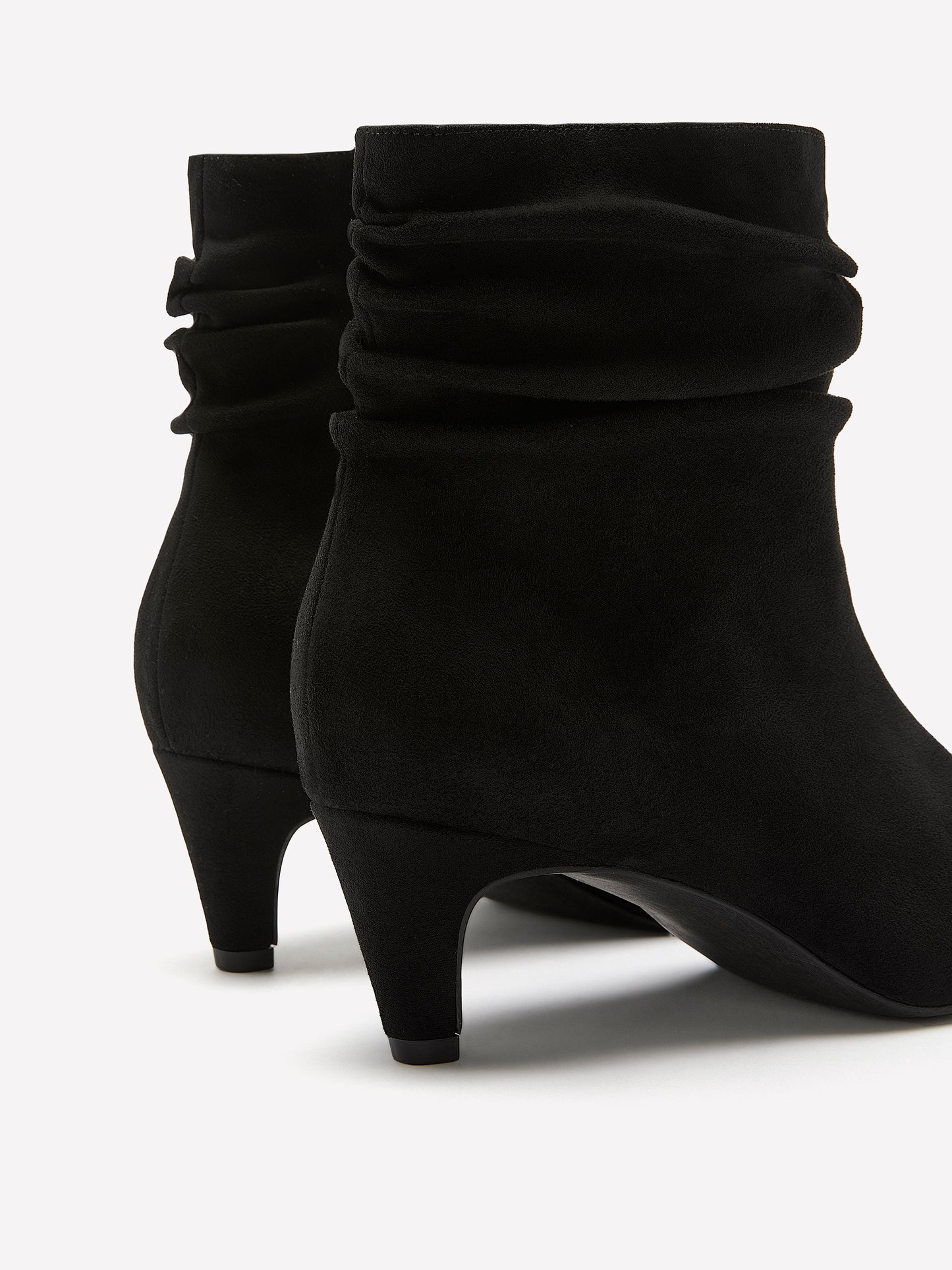 Extra Wide Width, Pleated Mid-Kitten-Heel Bootie
