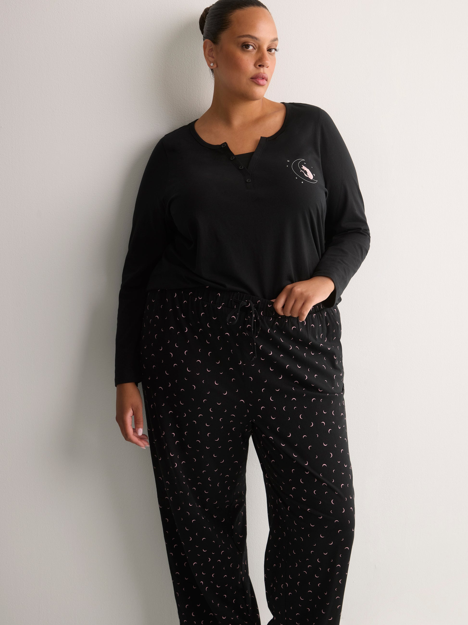 Printed Straight-Leg Cotton Knit Pyjama Pant - tVOGLIO