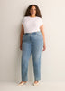 Classic-Fit Straight-Leg Mid-Rise Jean with Tummy Control - d/C JEANS