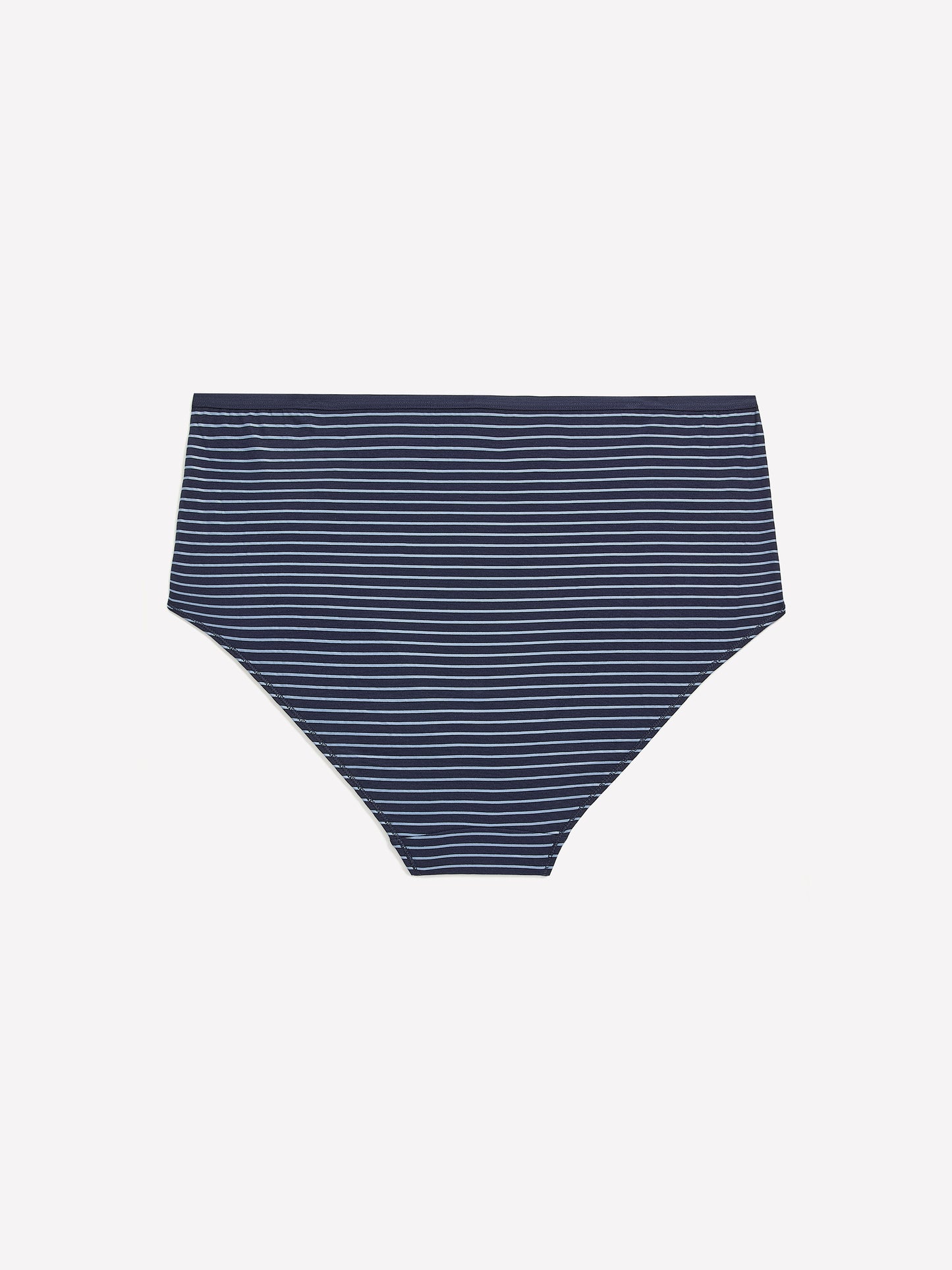 Navy Blue Cotton Full Brief with Stripes - tiVOGLIO