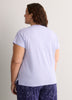 Blue Boxy-Fit Cotton Knit Pyjama Top with Sheep Chest Print - tiVOGLIO