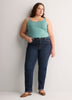 Blue Reversible Bodycon Tank Top