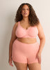 Pink Wireless Padded T-Shirt Bra with Lace - tiVOGLIO