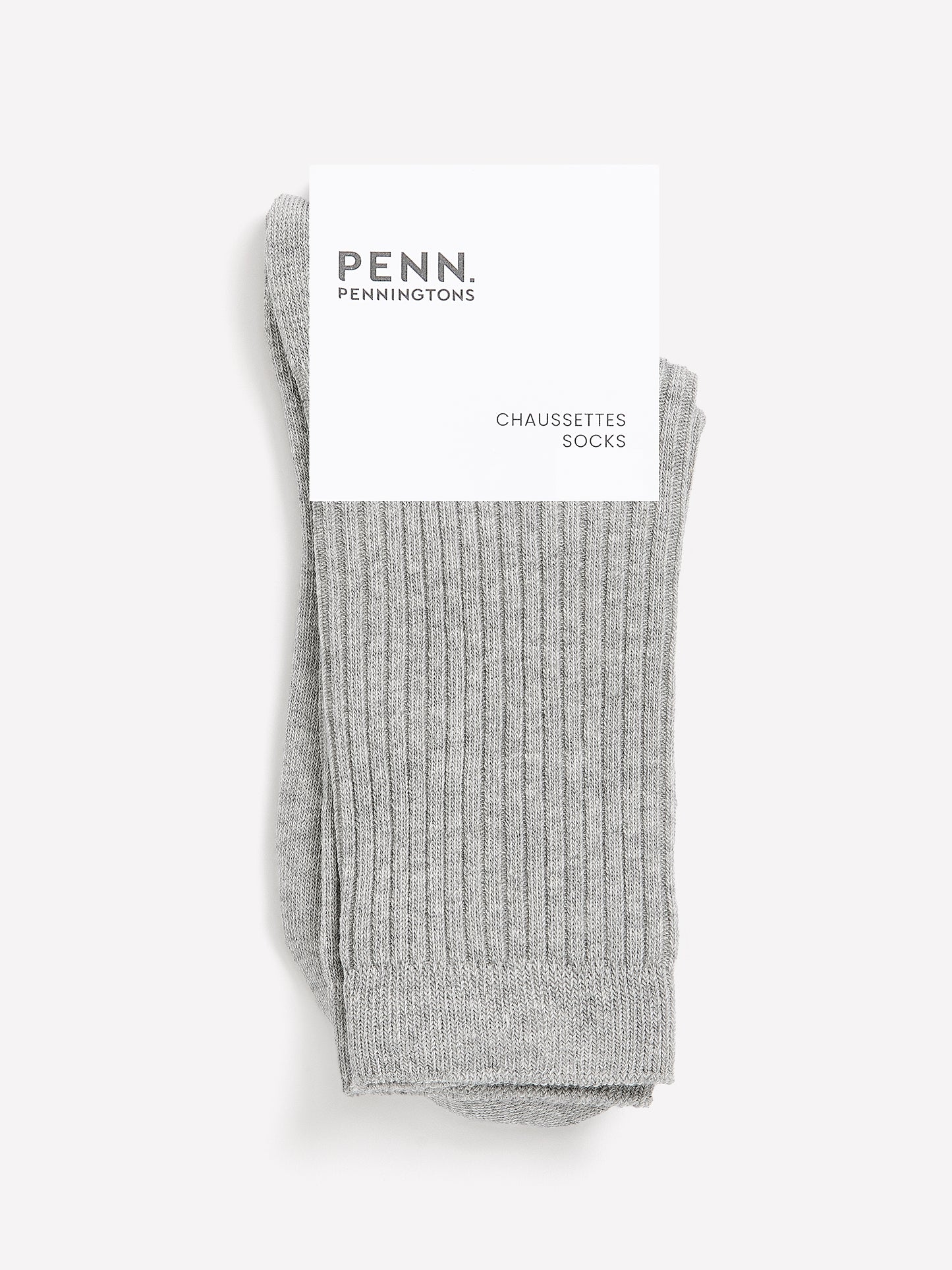 Ribbed Textured Knit Crew Socks