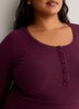 Ribbed Fit-and-Flare Crew-Neck Short Dress
