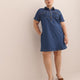Robe-chemise en denim avec poches