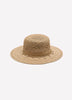 Straw Hat with Seashell Charms