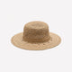 Straw Hat with Seashell Charms