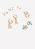 Assorted Mini Seashell Earrings, Set of 6