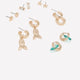 Assorted Mini Seashell Earrings, Set of 6
