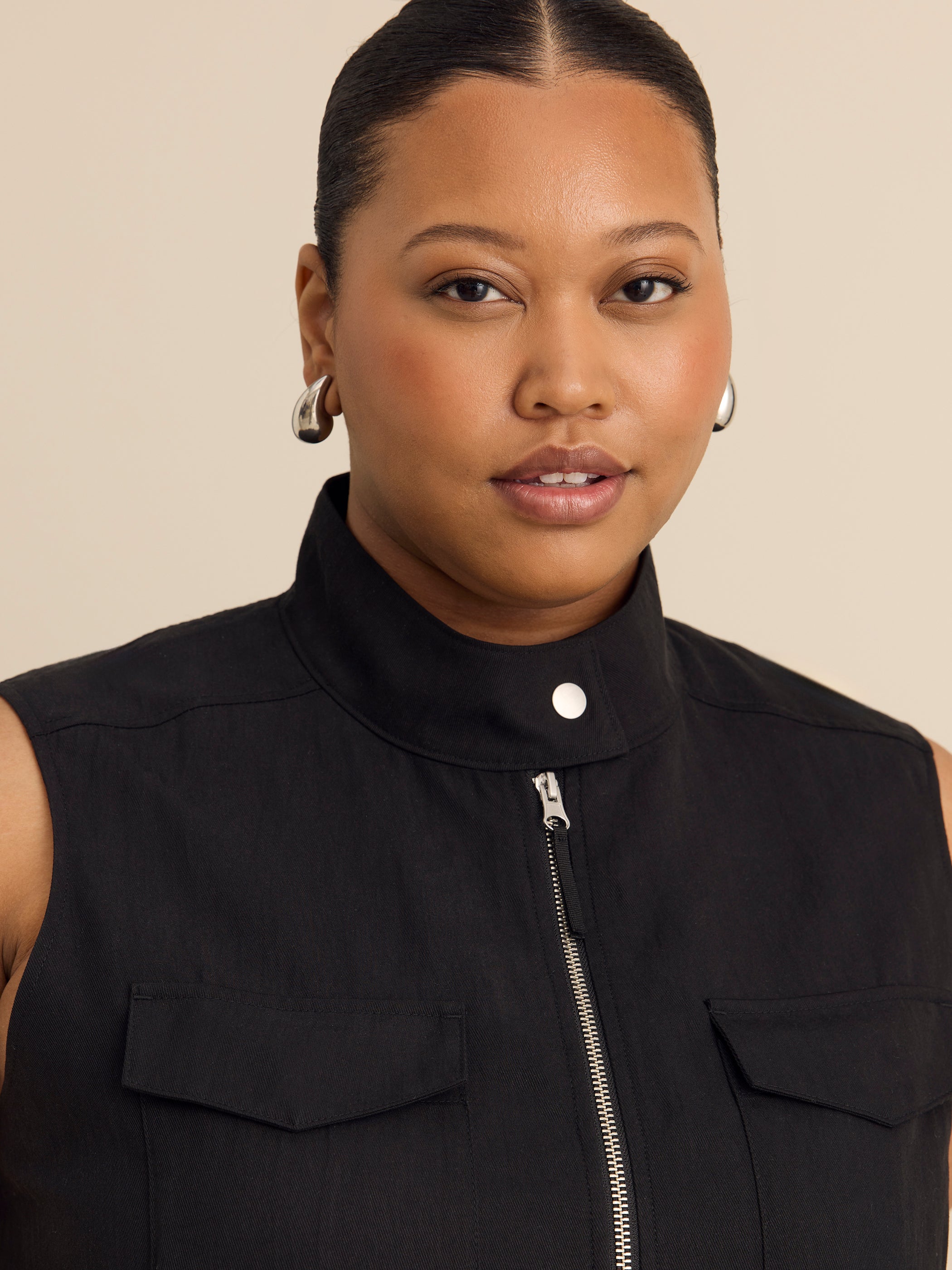 Veste safari sans manches