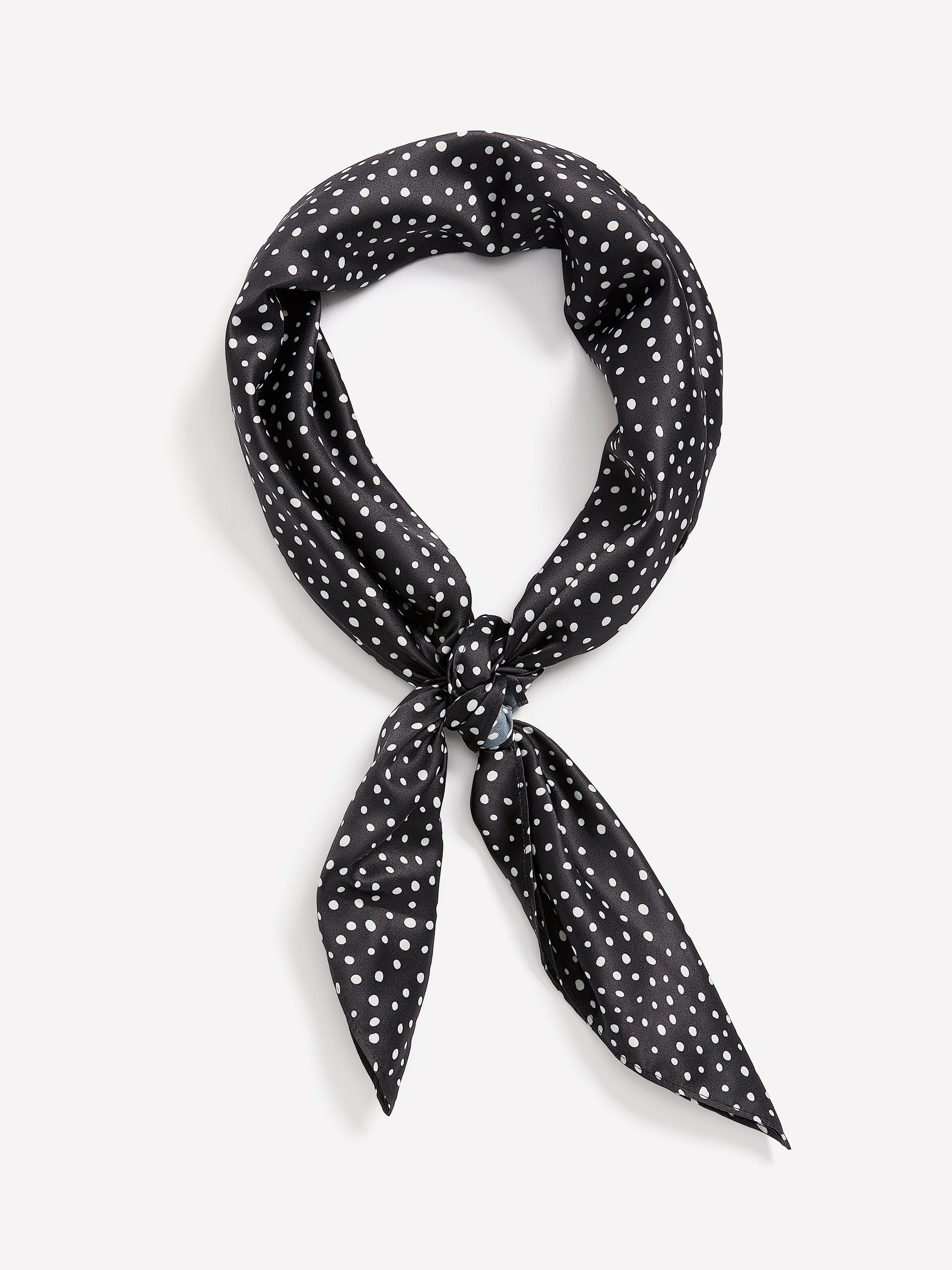 Silk-Like Neck Scarf with Print