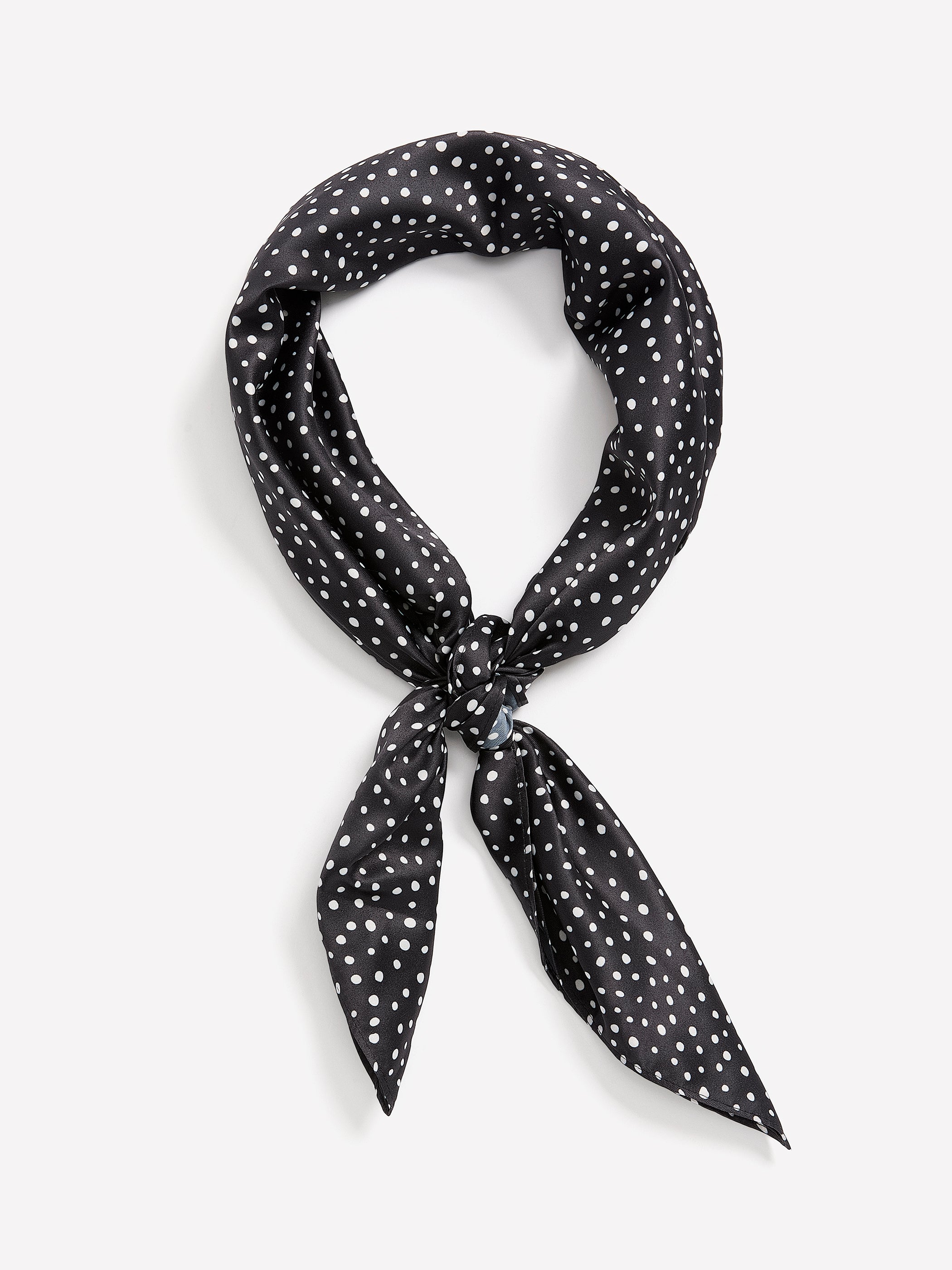 Silk-Like Neck Scarf with Print