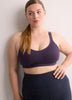 Blue Medium-Support Wireless Sports Bra, Active Zone