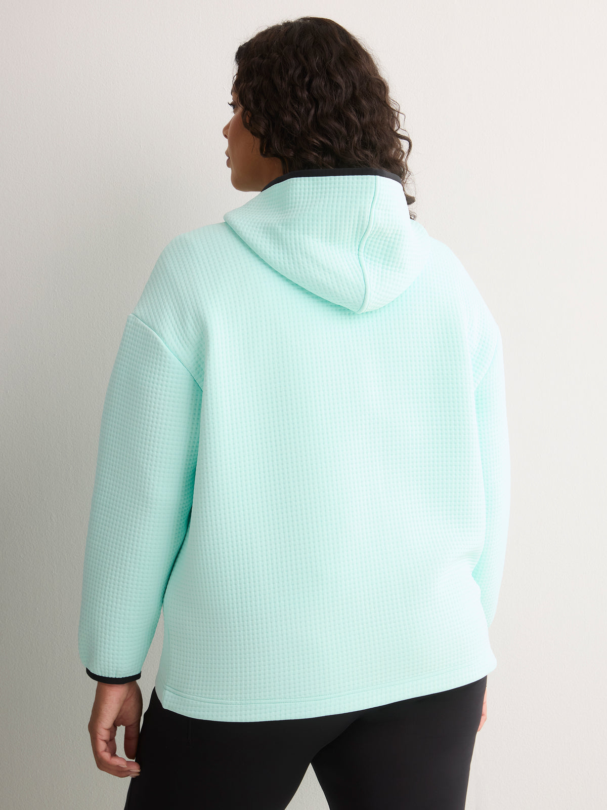 Cloud Waffle Hooded Half-Zip Sweatshirt - Active Zone