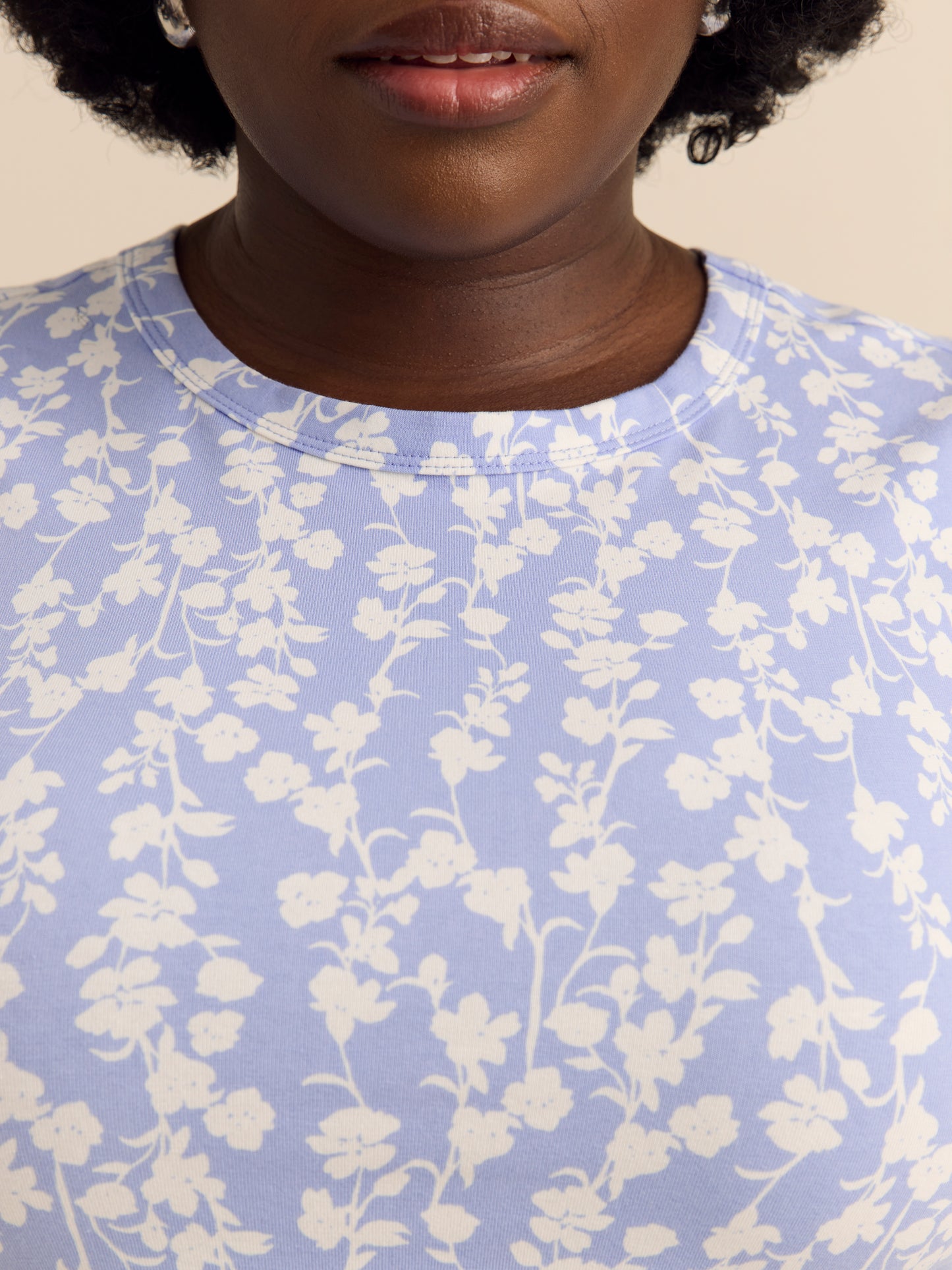 Cap Sleeve Crew Neck T-Shirt - Addition Elle