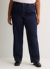 Straight-Leg Mid-Rise Classic Denim Pant - Addition Elle