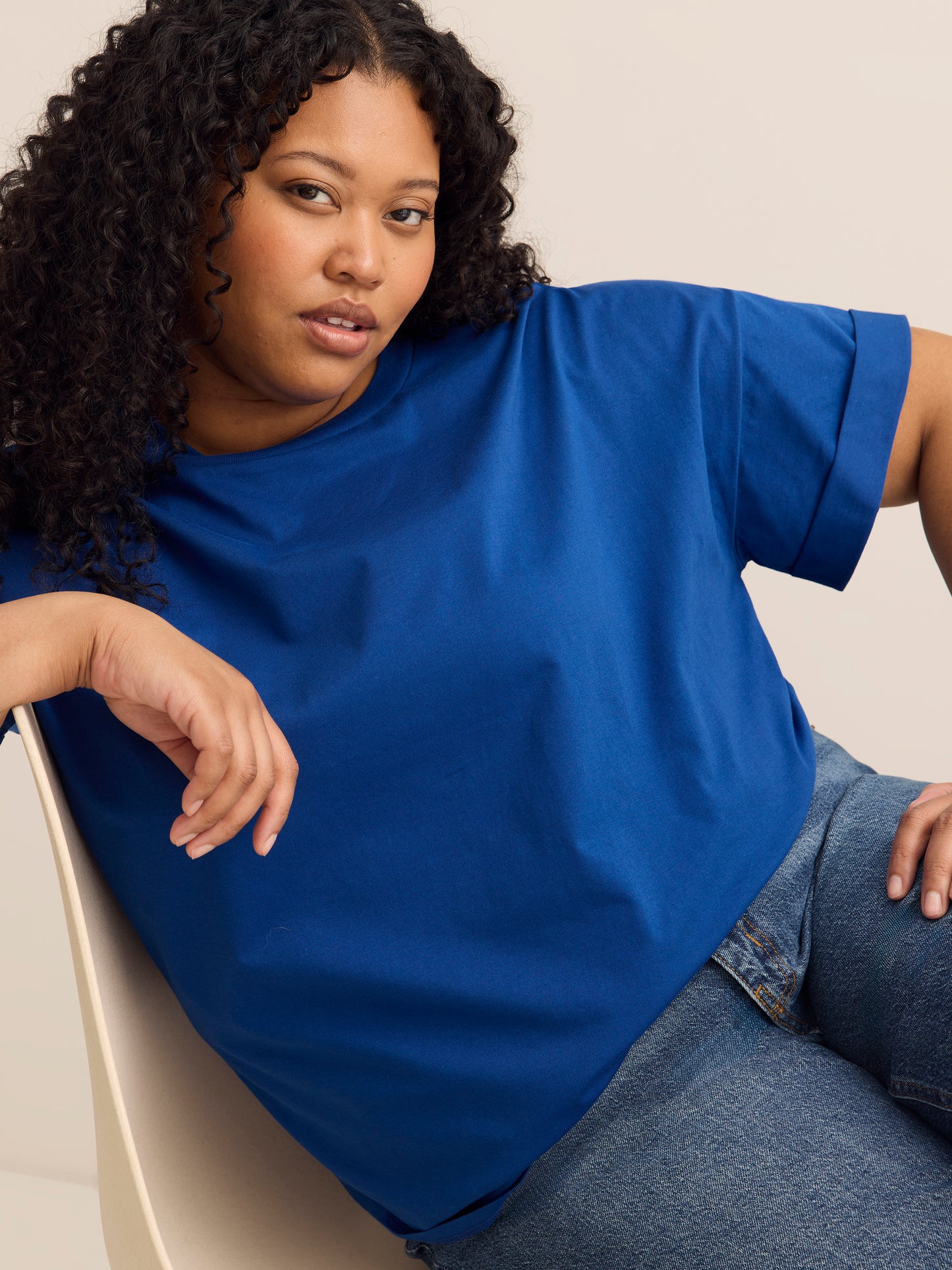 Boxy-Fit Short-Sleeve Crew-Neck T-Shirt