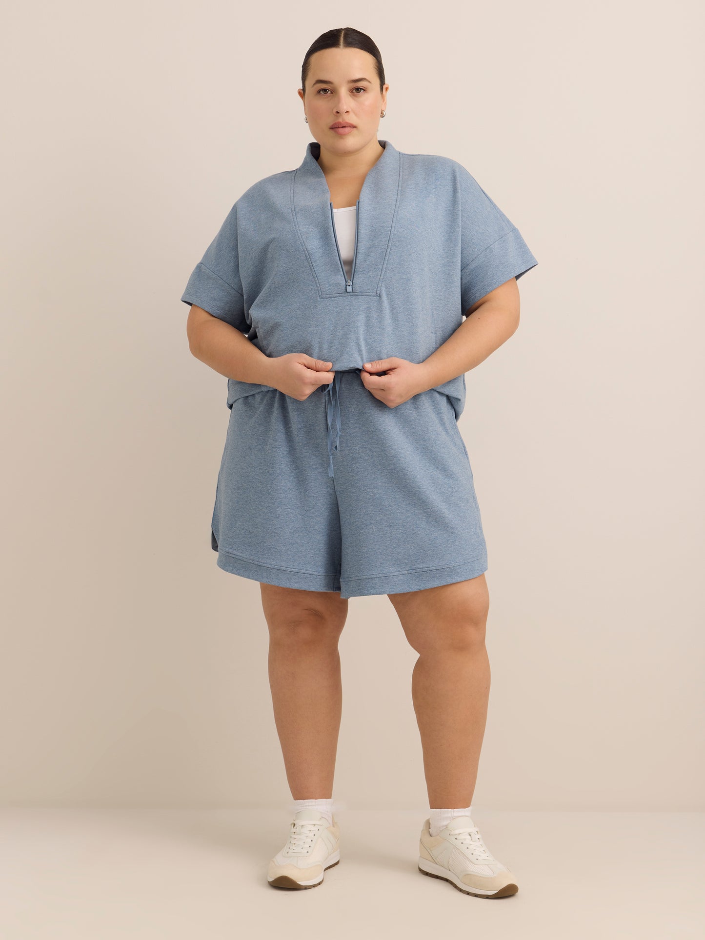 French Terry Tulip-Hem Bermuda Short - Active Zone