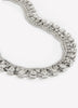 Glass Rhinestone Choker Necklace