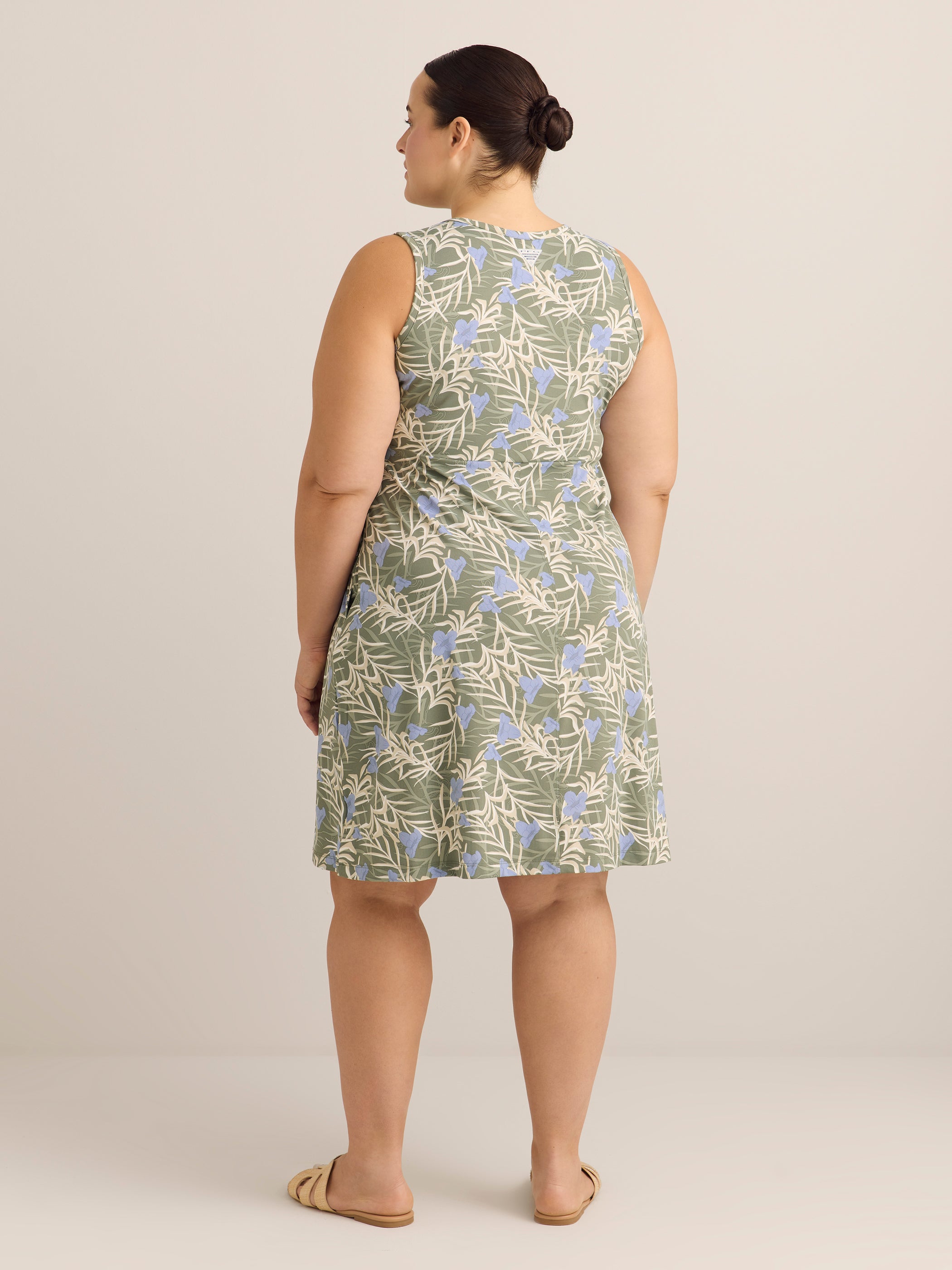 Columbia plus size sleeveless tank dress with sun protection