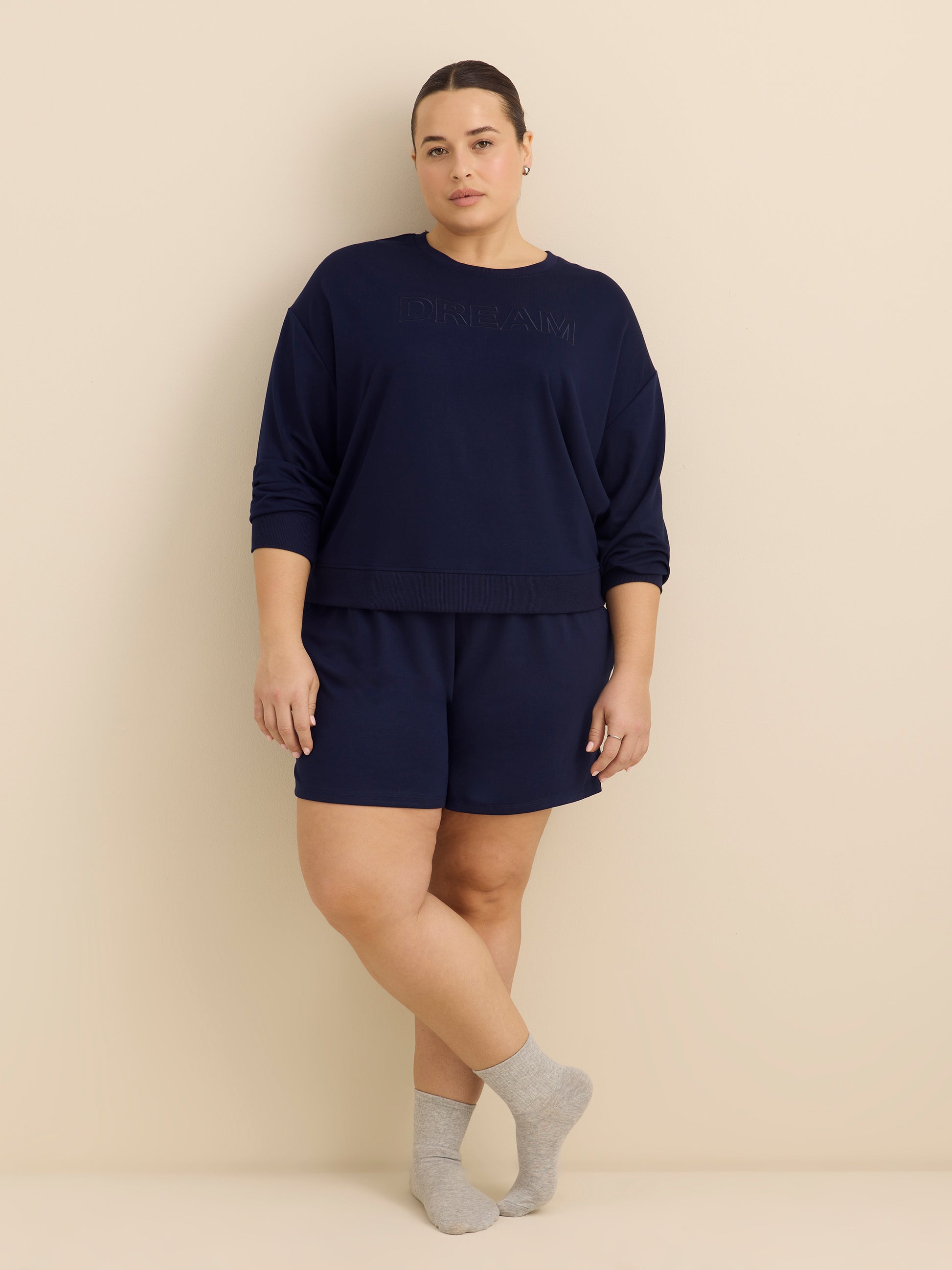 Blue French Terry Boxer Short - ti Voglio