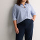 Navy Curvy Straight-Leg Savvy II Pant