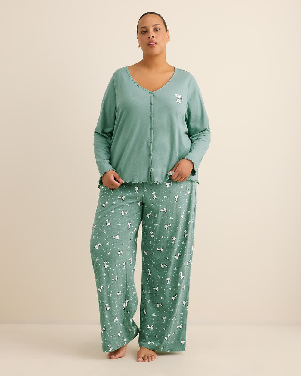 Snoopy Long-Sleeve Pyjama Cardigan - ti Voglio