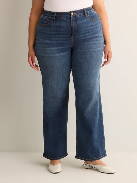 Classic-Fit Wide-Leg Mid-Rise Jean with Tummy Control - d/C JEANS
