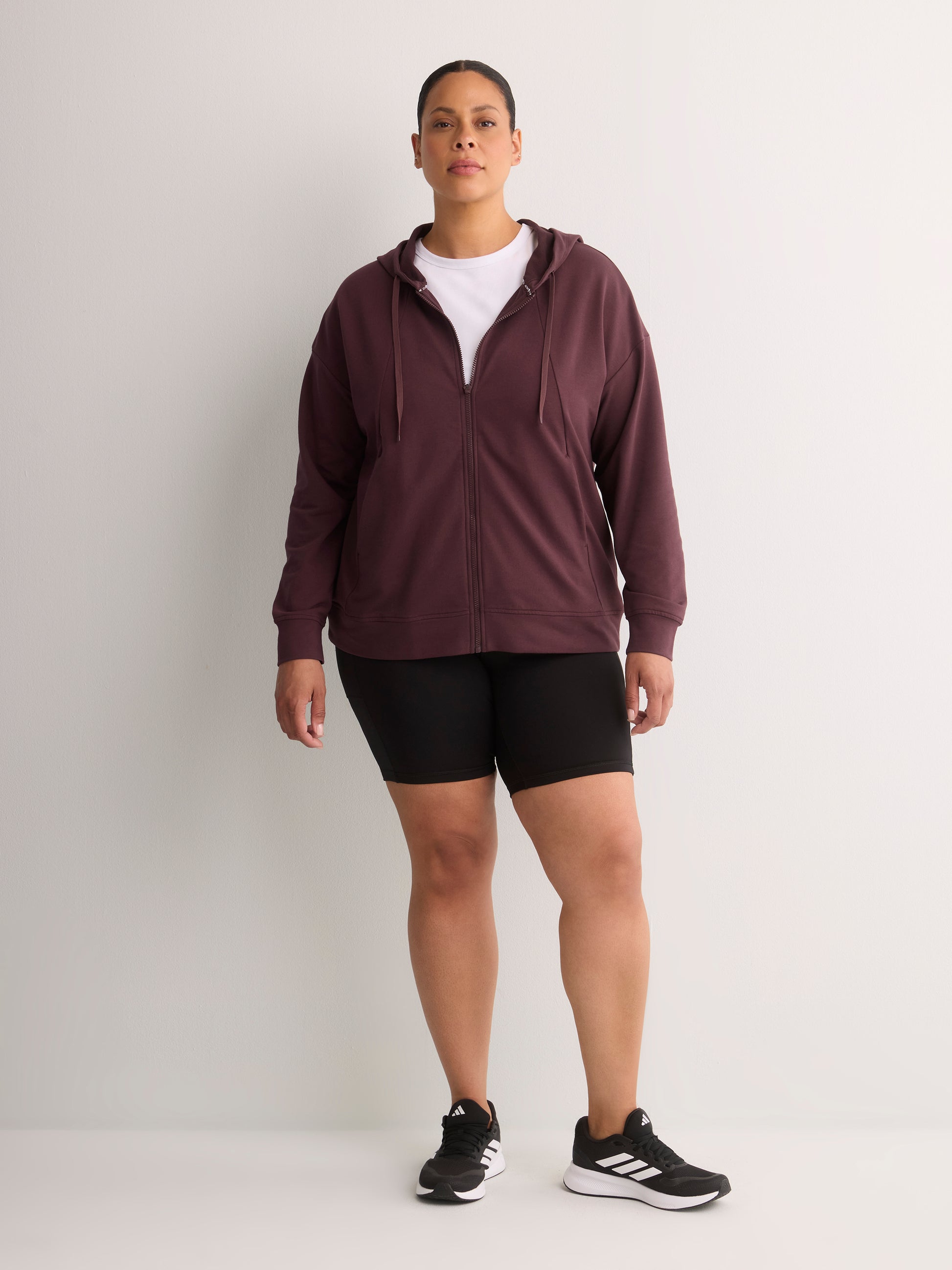 French Terry Hooded Jacket - Active Zone