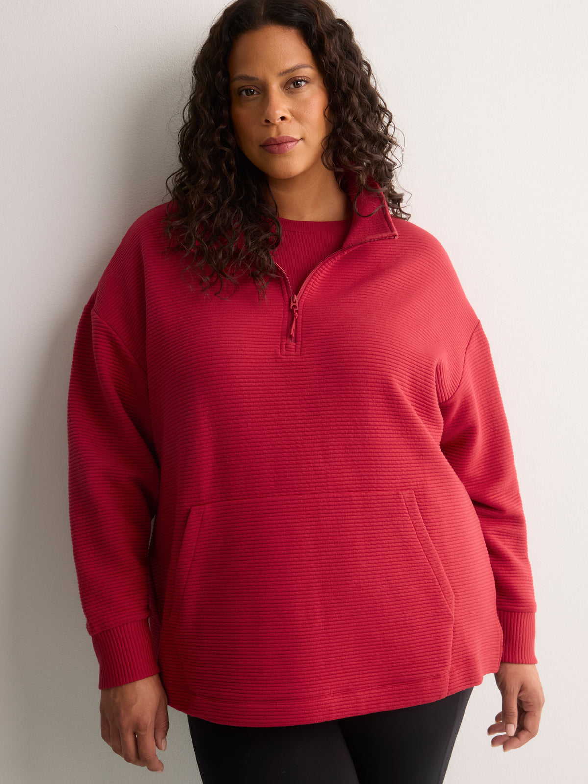Long Ottoman Half-Zip Sweatshirt - Active Zone
