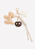 Keychain Bag Charm with Dog, Pretzel and Star
