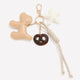 Keychain Bag Charm with Dog, Pretzel and Star