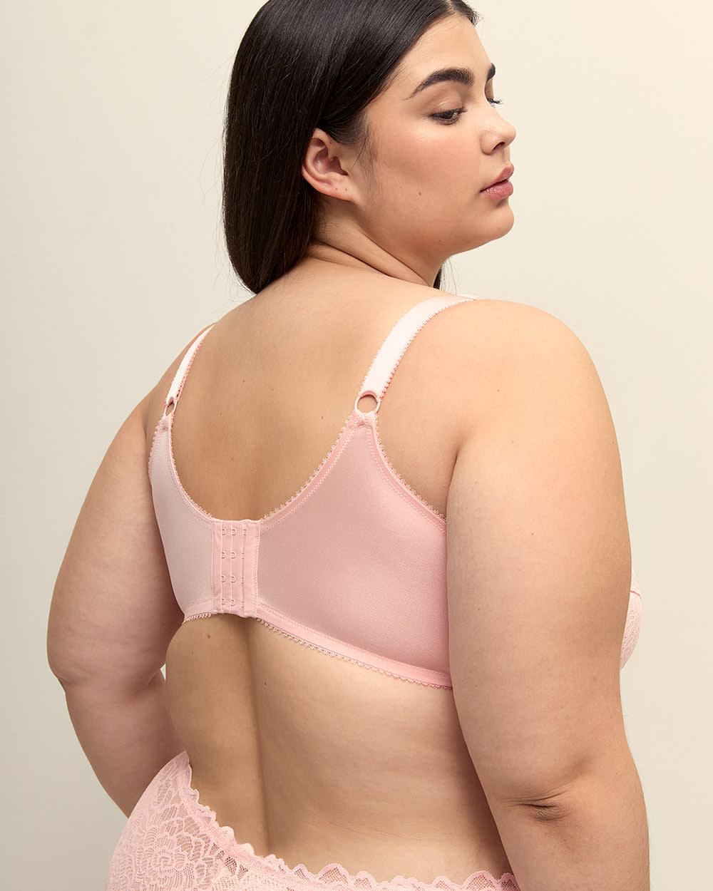 Pink Lace Underwire Bra - Déesse Collection