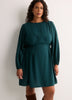 Long-Sleeve Fit-and-Flare Dress