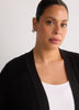 Responsible, Black Straight Tunic Cardigan