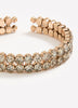 Fancy Golden Cuff Bracelet with Stones