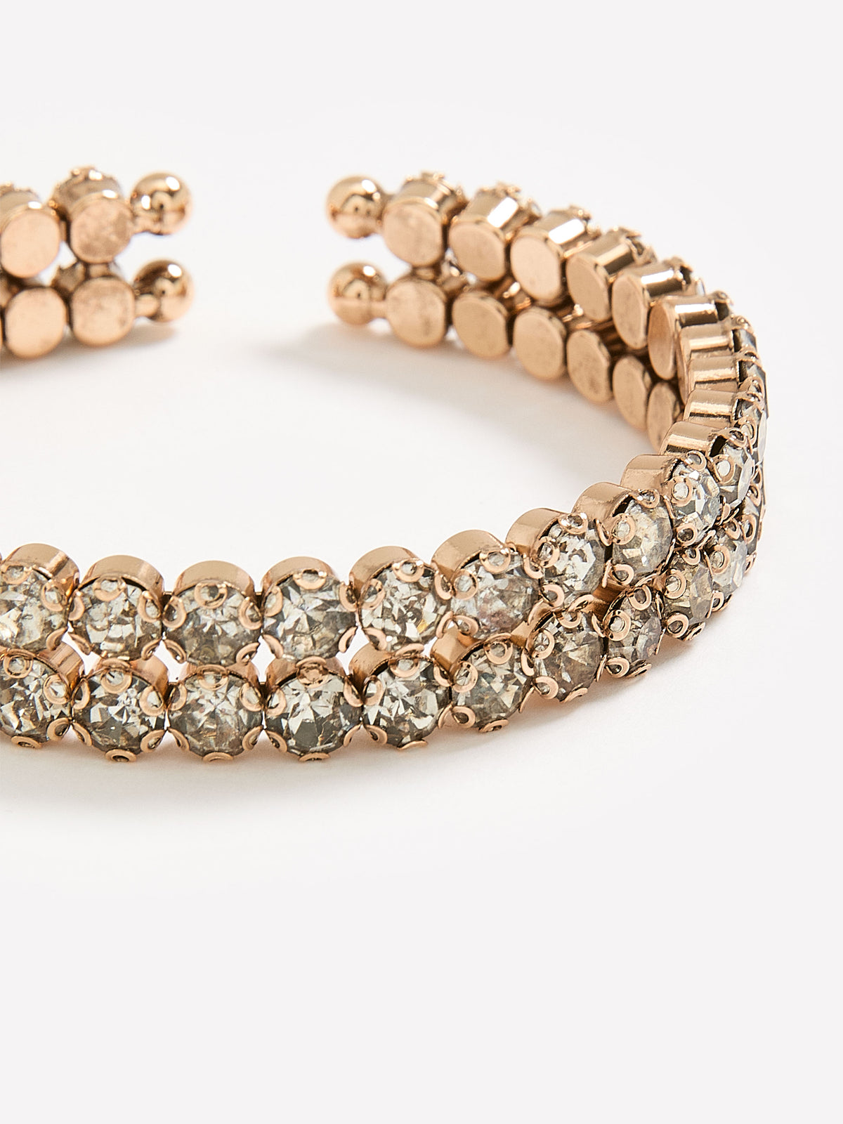 Fancy Golden Cuff Bracelet with Stones