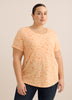 Curvy-Fit Printed Short-Sleeve Crew-Neck Tee