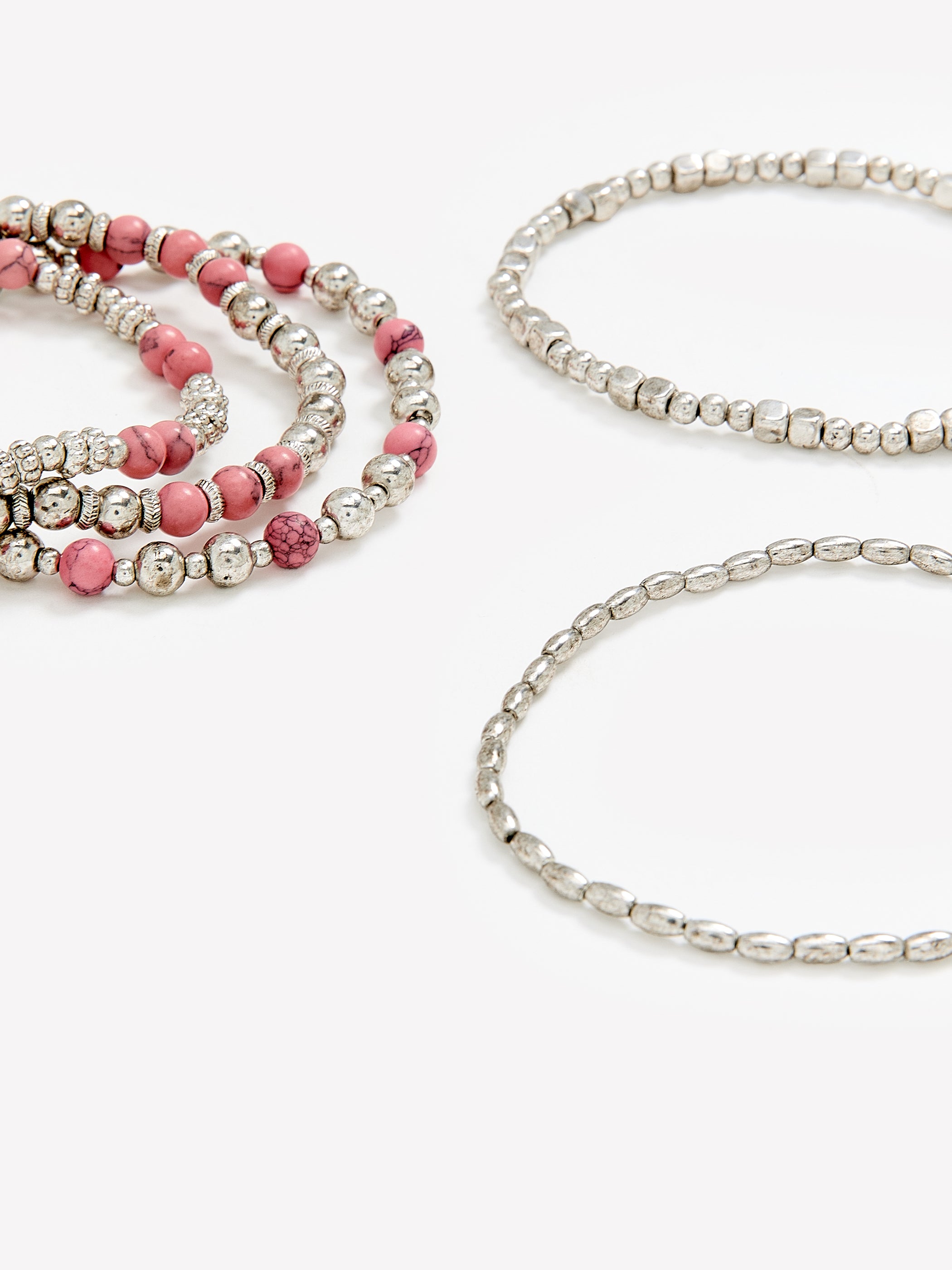 Bracelets élastiques à billes de style western, ensemble de 3