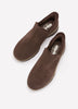 Wide Width, Relaxed-Fit Low-Heel Suede Bootie - Skechers