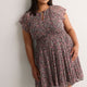 Fit and Flare Dress with Short Flutter Sleeves - Addition Elle